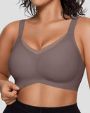 Smoothing Full Coverage Mesh Wireless Bra