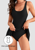 Floral Print Tummy Control Swimdress