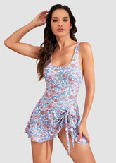 Floral Print Tummy Control Swimdress