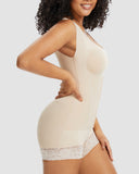 PowerMesh Double-Layer Tummy Control Bodysuit Shapewear
