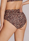 High-Waisted Ruched Tummy Control Bikini Set