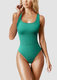 Ribbed Sleeveless Square Neck Tank Top Bodysuit