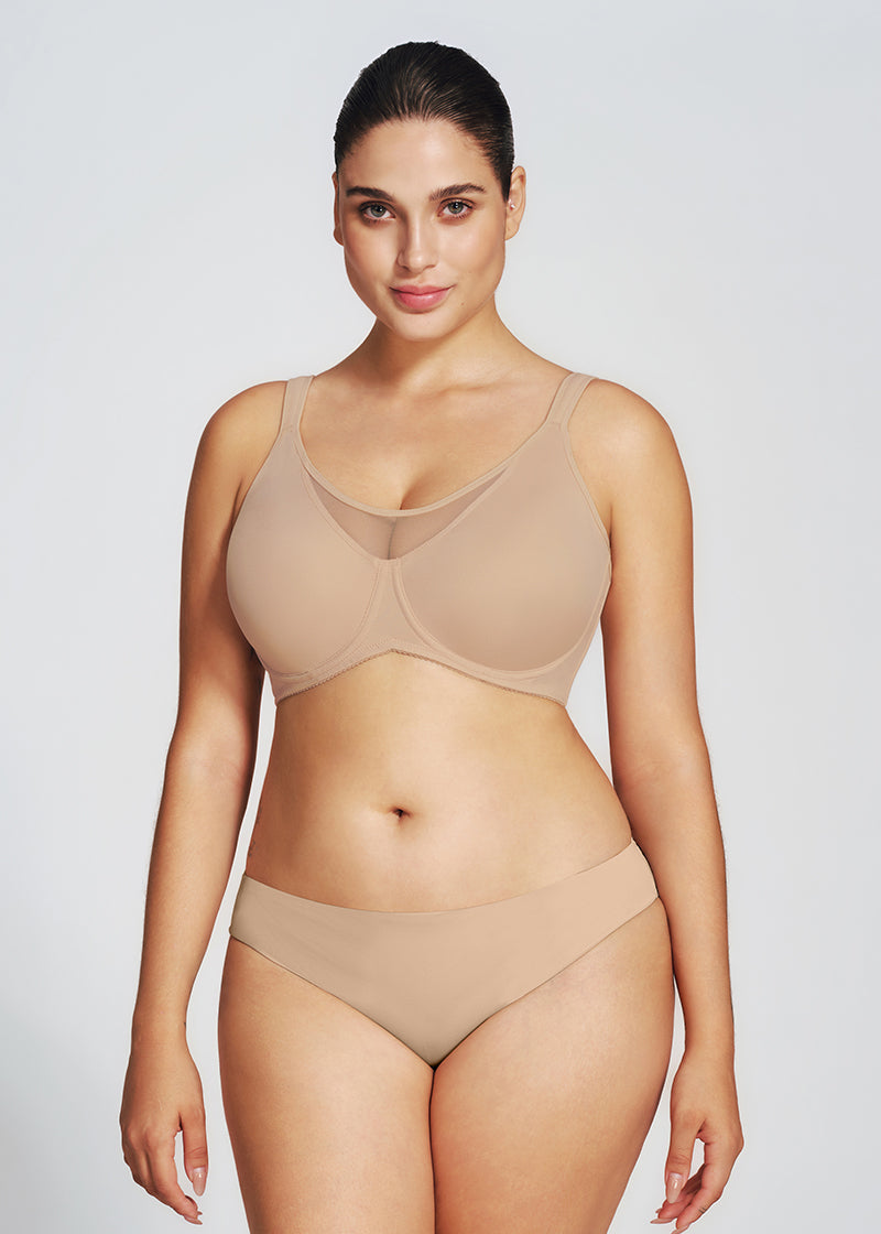 BOGO🔥Mesh Cooling Full Coverage Minimizer Bra