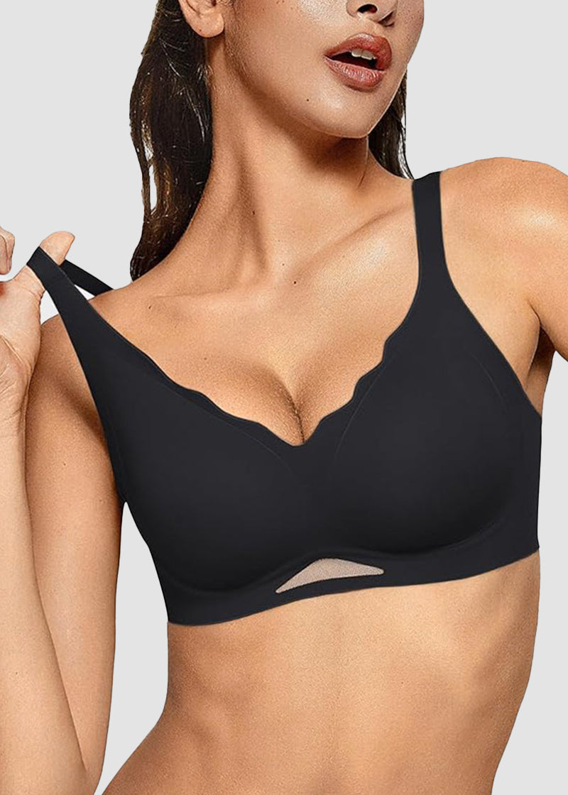 Seamless Soft Comfort Wireless Mesh Bra