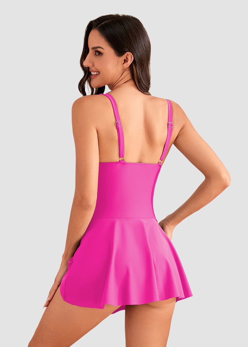 Floral Print Tummy Control Swimdress