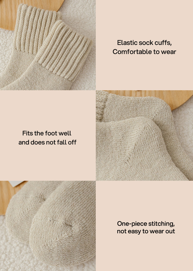 Cozy Ribbed Fleece Lined Crew Socks