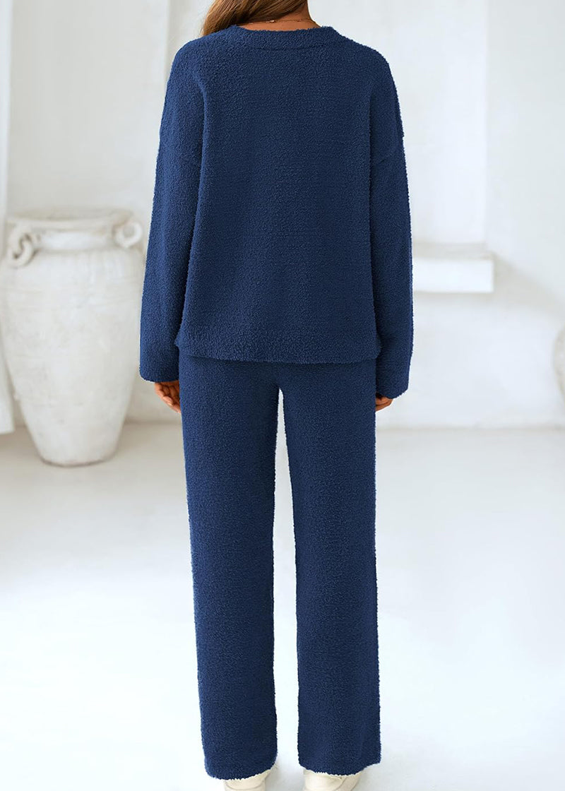 Teddy 2-Piece V-Neck Lounge Set