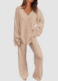 Teddy 2-Piece V-Neck Lounge Set
