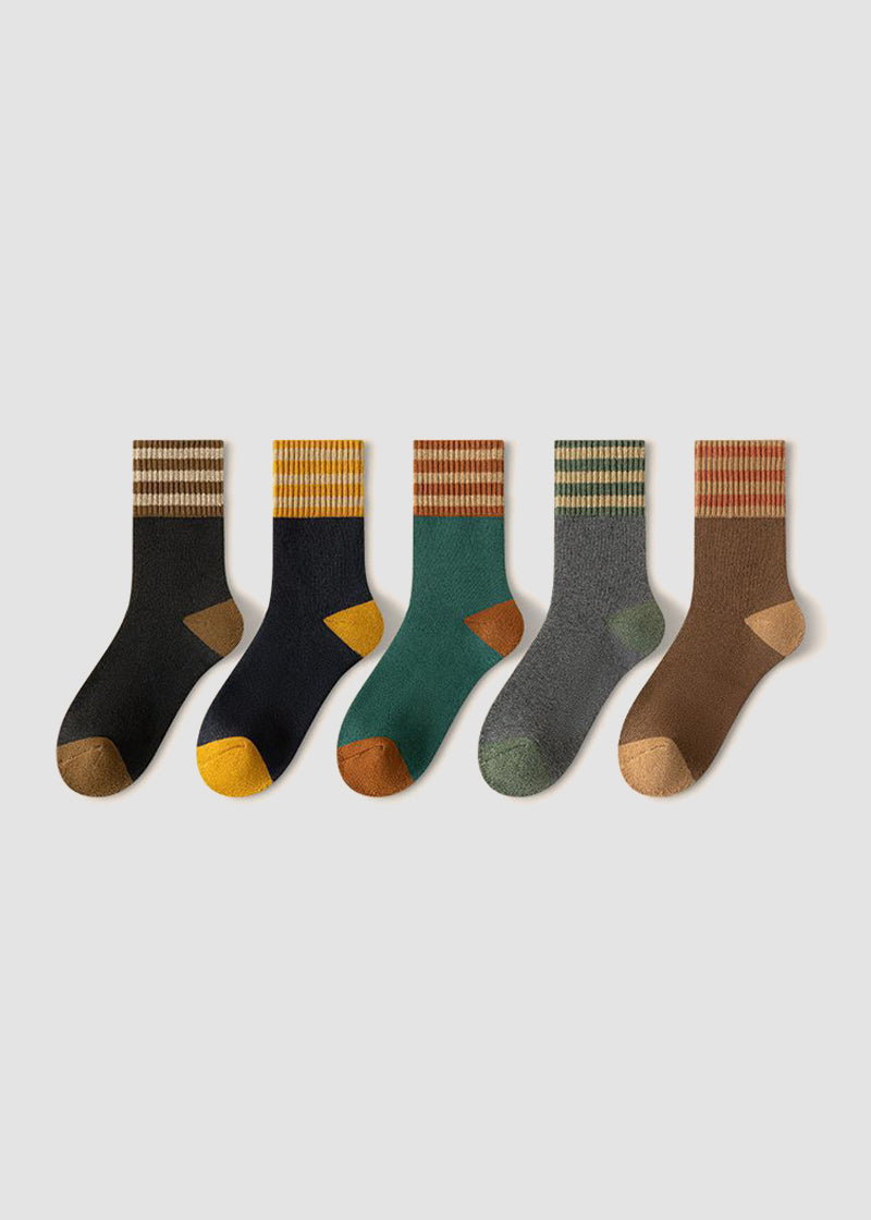 Cozy Plush Loop Lining Crew Socks