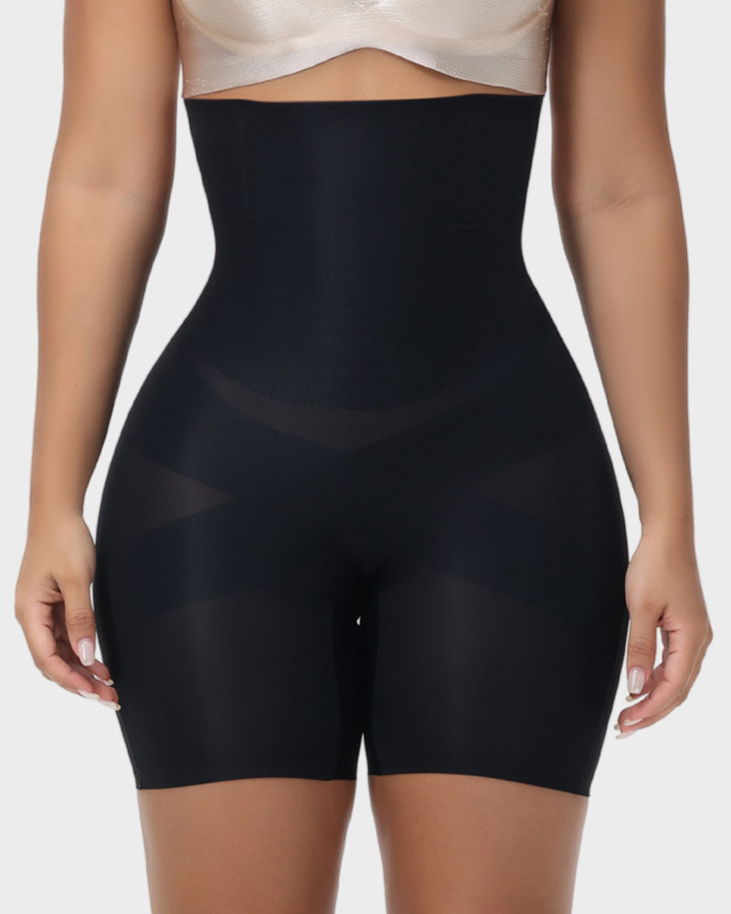 CrossSculpt High Waist Tummy Control Shaping Shorts