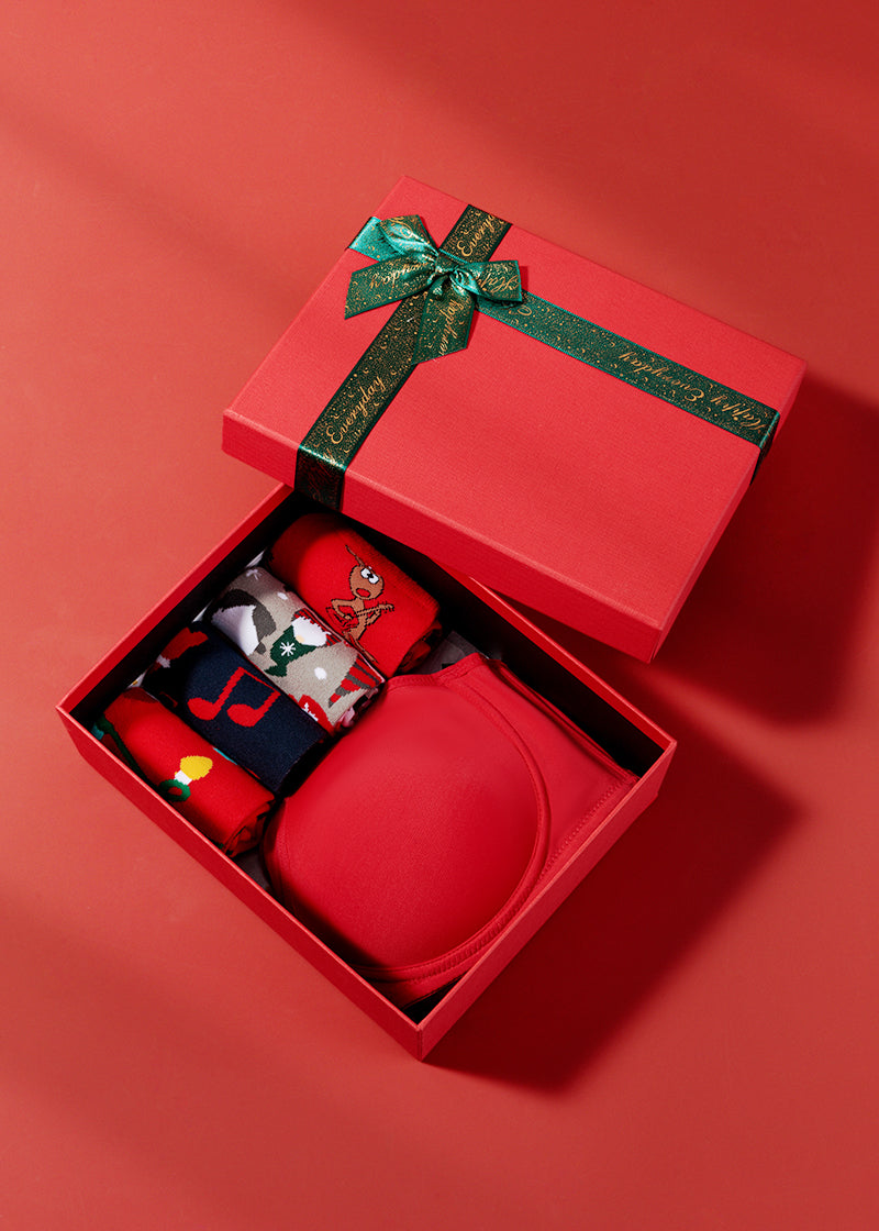(Xmas Gift Box) Mesh Minimizer Bra