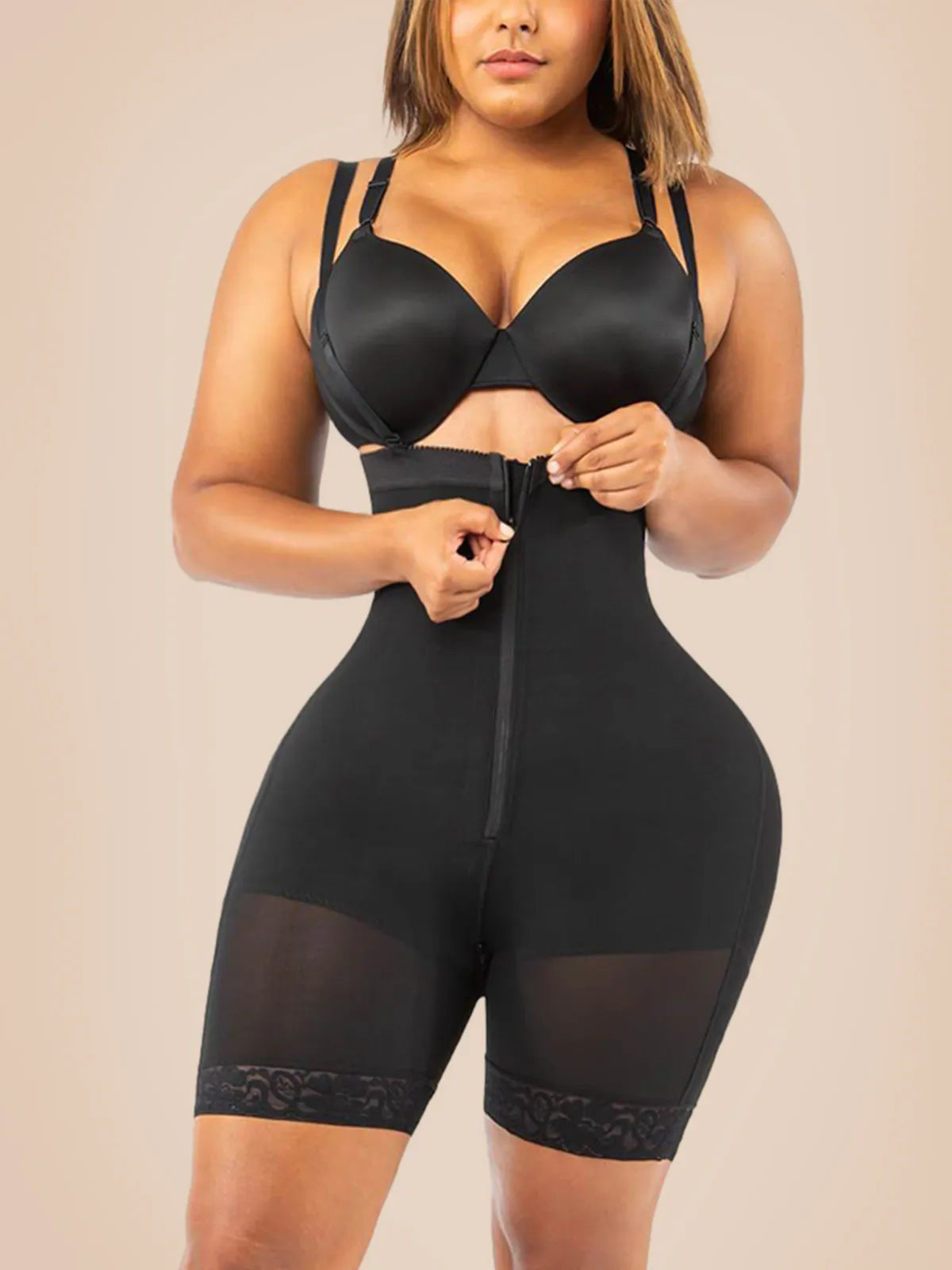 Tummy Compression Bodysuit Shaper With Butt Lifter