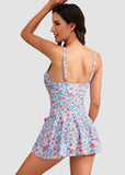 Floral Print Tummy Control Swimdress