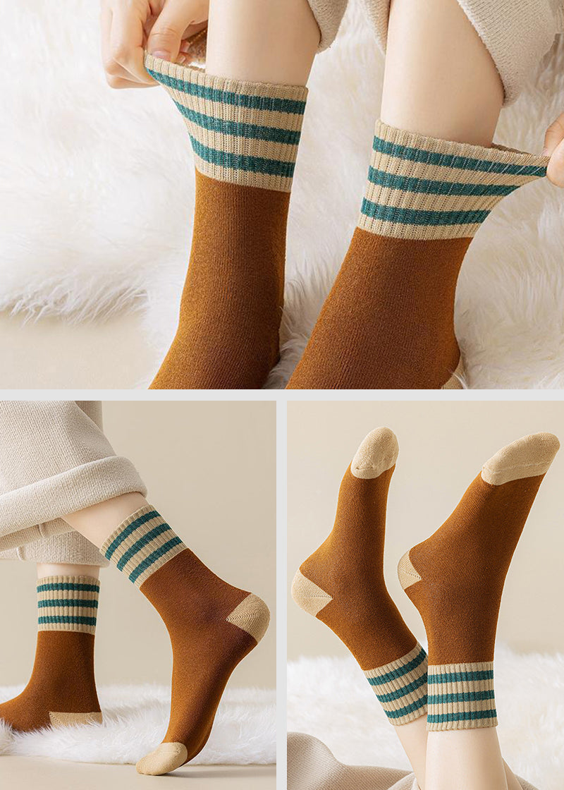 Cozy Plush Loop Lining Crew Socks