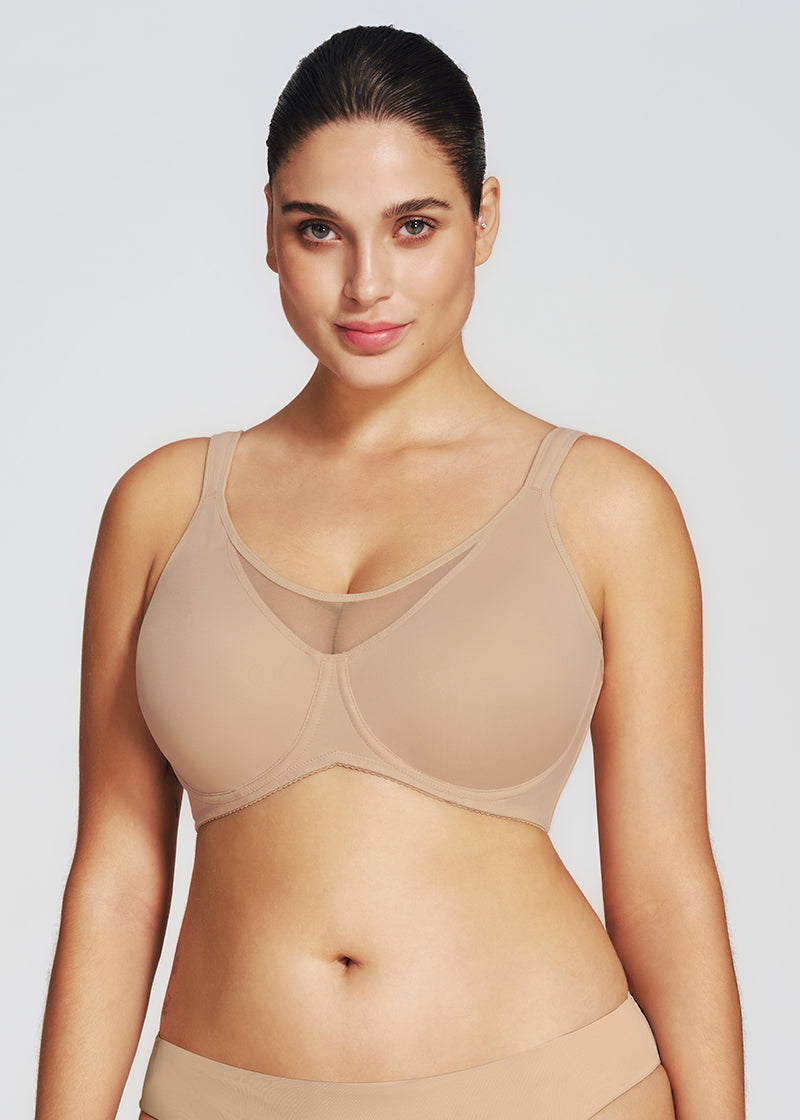 (Xmas Gift Box) Mesh Minimizer Bra
