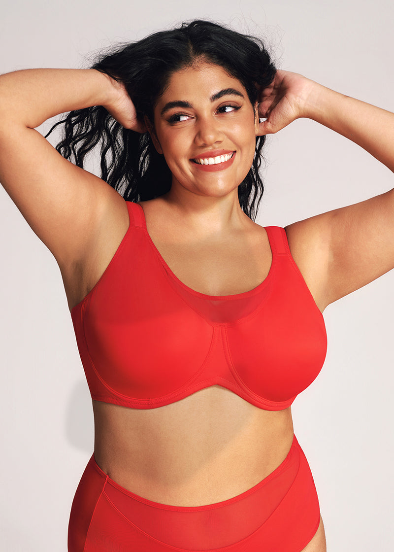 (Xmas Gift Box) Mesh Minimizer Bra