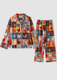 Women’s Check Print 2-Piece Pajama Set with Short & Long Sleeve Options